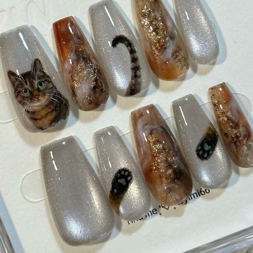 Custom Pet Portrait Press-On Nails | Wear Your Love