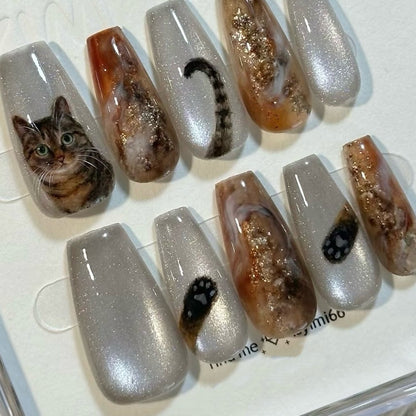 Custom Pet Portrait Press-On Nails | Wear Your Love